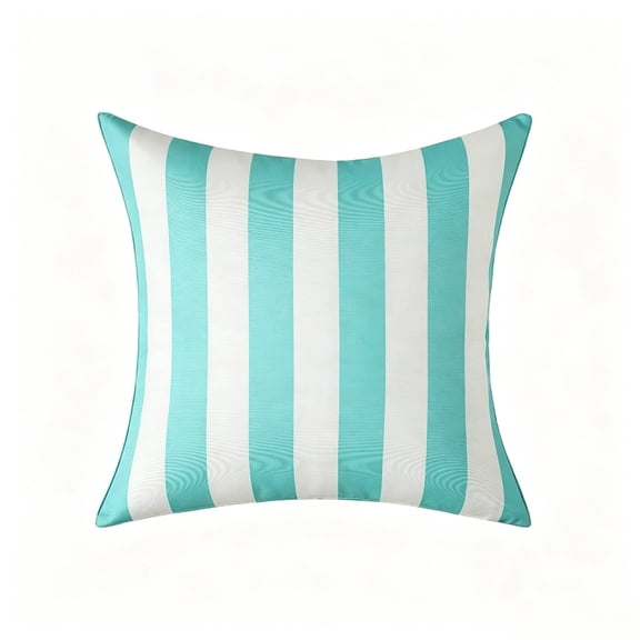 1 PC Striped Decorative Throw Pillow Cover, for Living Room Couch Bed Sofa, Striped Home Decor, Soft Cushion Case,17.72×17.72 in（Blue）