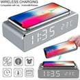 thumbnail image 2 of Digital Alarm Clock LED Electric Alarm Clock,NEW LED Alarm Clock with Phone Thermometer Desktop HD Mirror Clock (With / No ), 2 of 13