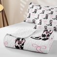 thumbnail image 4 of jejeloiu Pink Bow Cowgirl Boot Quilt Full Kids,Cute Cowgirl Print Full Bedspread Sets,3pcs, 4 of 7