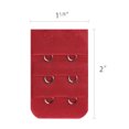 thumbnail image 3 of INSPIRE CHIC Women's 3 Rows 2 Hooks Underwear Bra Extender Brassiere Extension Hooks Strap Adapter Multi-Color-1 5, 3 of 5
