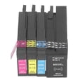 thumbnail image 1 of Combo de Cartucho de Tinta, Cartucho de Tinta de Alta Capacidad Bk C M Y Long Leving Chip Inteligente PP Housing 4pcs Fácil de Instalar para 8210 8218 8710, 1 of 7