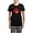 With Checker Pant, variant on CafePress - Canada Day Maple Leaf And Heart Pajamas - Women's Short Sleeve Print T-Shirt and Pants Dark Cotton Pajama Set