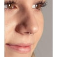 thumbnail image 2 of shiyou-Fake Septum Ring Fake Septum Piercing Faux Septum Nose Rings Clip on Septum Ring Faux Septum Piercing Fake Septum Hoop Fake Septum Jewelry Non Pierced Fake Septum Nose Ring Black Gold Silver, 2 of 4