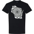 thumbnail image 3 of Inktastic Wisconsin Silhouette Mandala T-Shirt, 3 of 5