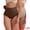 Beige, Brown, variant on DARING DIVA Women's High-Waisted Butt Lifting Underwear 2 Pack Set L Black, Beige