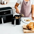 thumbnail image 4 of Restored Ninja, Air Fryer, Foodi 6-in-1 XL 2-Basket, with DualZone Technology, 1700 Watts, Non-Stick, Black, 4 of 6