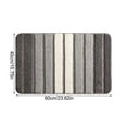thumbnail image 3 of Alfombra absorbente para baño de 40 x 60 cm | Reverso de nailon y elastano | Felpudo antideslizante de secado rápido | Alfombra moderna para entrada, dormitorio y sala de estar en gris, verde, mor, 3 of 5