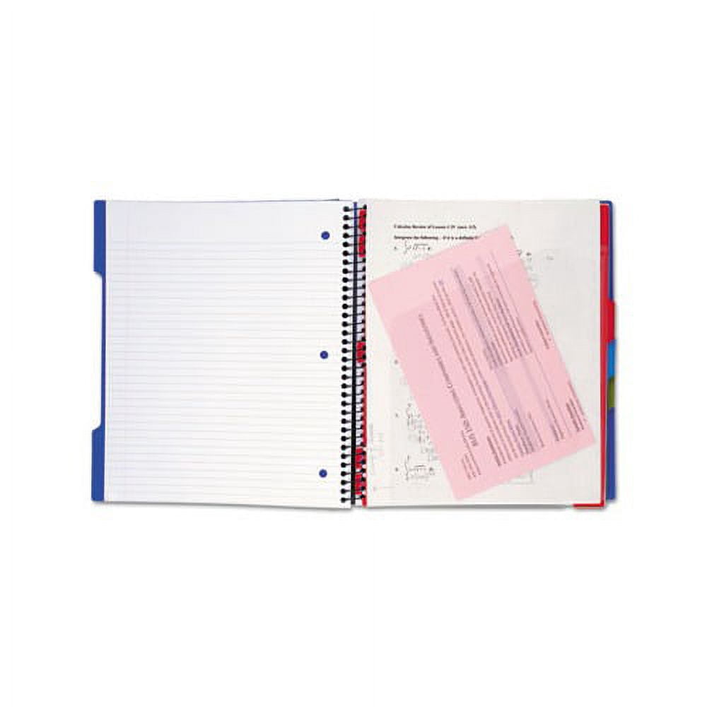 Advance Wirebound Notebook 3 Subjects, Medium/College Rule, Assorted Color Covers, 11 x 8.5, 150 Sheets
