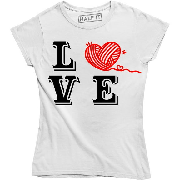 Love with Crochet Heart For Mother's Day Women's Gift T-Shirt