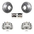 thumbnail image 1 of Transit Auto Rear Disc Brake Caliper Rotors and Semi-Metallic Pads Kit for Car 2003-2008 Dodge Ram 3500 with Dual Wheels KC8-100635P, 1 of 11