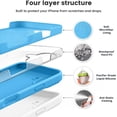 thumbnail image 5 of KOMI Compatible with iPhone 16 Pro Case, Liquid Silicone Upgrade [Camera Protection] [Soft Anti-Scratch Microfiber Lining] Shockproof Phone Case for iPhone 16 Pro 6.3 inch Blue, 5 of 5