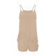 thumbnail image 5 of ICHUANYI Clearance Sleeveless Shorts Color Pocket Zipper One-piece Shorts(Khaki, XL) ICHUANYI WER2023080900413, 5 of 9