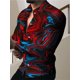 thumbnail image 1 of Camisas de lujo con estampado de leopardo para hombre, camisas de botonadura sencilla, blusas hawaianas de manga larga con estampado de turbulencias informales para hombre, 1 of 6