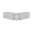thumbnail image 4 of Kingfisher Lane Backless Wood Corner Breakfast Nook with Storage in White, 4 of 19