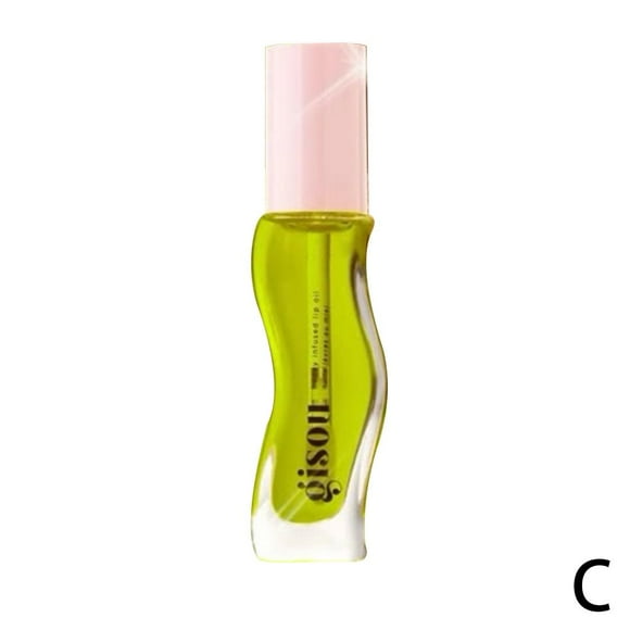 Green lip oil fruit honey essence moisturizes and dilutes lip lines lip gloss transparent pearlescent lip oil