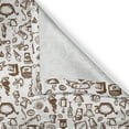 thumbnail image 6 of Ambesonne Coffee Grommet Curtain, Coffee Time Americano, 50" x 63", Brown White, 6 of 6