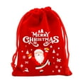 thumbnail image 2 of FastXmas Christmas Red Bags Decorations Merry Christmas Candy Bags Santa Claus Snowman Reindeer Xmas Bags with 5.9*7.8 Inch Gift Bags Bulk Pack for Mugs,Apple,Candy for Christmas Wedding Party Favors, 2 of 6