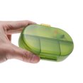 thumbnail image 6 of Unique Bargains 1 Pc 8 Grids Flip Up Double Layer Pill Case Lightweight for Travel Clear Green, 6 of 6