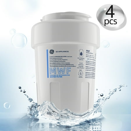 

4 Packs MWF Fridge Water Filter Replacement Compatible for Smart Water MWF MWFINT MWFP MWFA GWF HDX FMG-1 GSE25GSHECSS WFC1201 RWF1060 197D6321P006 Kenmore 9991