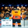thumbnail image 2 of Bleacher Creatures Philadelphia Flyers Gritty 10" Mascot Plush Figure (Orange Uniform Updated 2023-24), 2 of 5