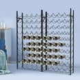 thumbnail image 3 of Large Capacity Black Floor Mount 10-Tier Wine Rack Wine Bottle Holders Stand, 3 of 21