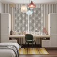 thumbnail image 6 of Curtains 63 Inch Length 2 Panels, Beige Gray Dandelion Grommets Window Treatment Curtain, Farmhouse Botanical Blossom Thermal Curtains Drapes for Living Room/Bathroom, 6 of 9