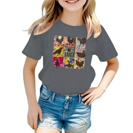 

KDFJPTH Kids Boys America Flag Shirts 4Th Of July T Shirt Girls Cotton Patriotic Tee Independence Day Clothes Outfits Toddler Tops