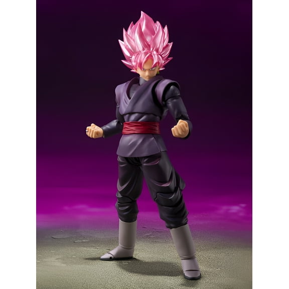 Dragon Ball Super S.H.Figuarts Goku Black Super Saiyan Rose 5.5” Collectible Figure, Bandai, Toys