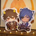 thumbnail image 4 of Genshin Impact Plush Toy Soft Cute Scaramouche Kazuha Lumine Yae Miko Throw Pillow Back Cushion Double-sided Printing Plushies, 4 of 5
