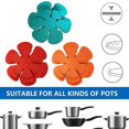thumbnail image 4 of 1 Set Cyan Pot Pan Protectors Non-woven Fabric Thickened Non-stick Heat-resistant Cookware Scratch Prevention Pan Pads, 4 of 5