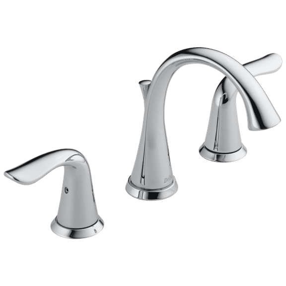 Delta Lahara Two Handle 8 in. Widespread Lavatory Faucet in Chrome 3538-MPU-DST