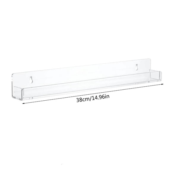 Osdhezcn Floating Shelves Clear Acrylic Shelves Wall Mounted Bathroom Kitchen Organizer 1PC