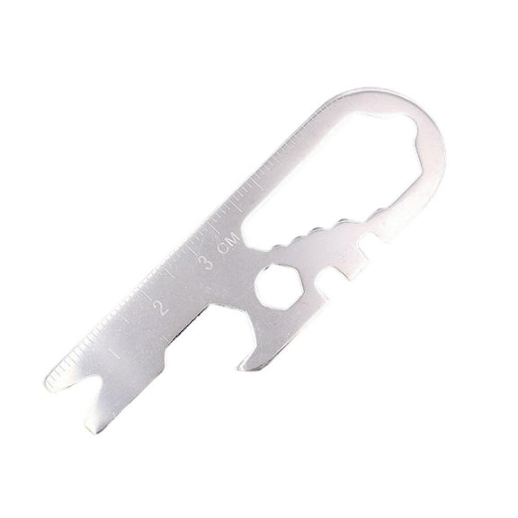 MixMart Keychain Bottle Opener Multi-Tool - Compact Design, Portable, Multipurpose Wrench Screwdriver, Emergency Handy Tool