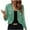 Light Green, variant on Sequin Cropped Blazer Jacket Women Glitzy Party Casual Night Out Trendy Sparkly Outerwear Green S