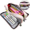 thumbnail image 3 of ZHAOCHENG Estuche grande para lápices, bolsa de lápices de gran capacidad, bolsa de maquillaje portátil para oficina, 3 of 5