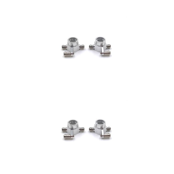 Kenally 1 par de copas de dirección de coche RC, copas traseras para vehículos, actualización de reparación de automóviles, accesorios Plata 2piezas