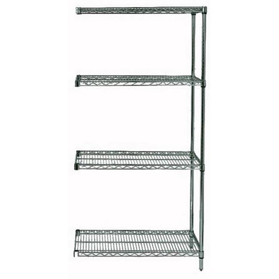 Quantum Storage AD74-3672P Wire Shelving 4-Shelf Add-On Units - Proform, 36 x 72 x 74 in.