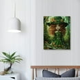 thumbnail image 4 of Nawypu Watercolor St Patricks Highland Cows, Highland Cow Art, St Patricks Day Clover Shamrocks, Abstract Wall Art, Canvas, 4 of 5