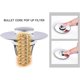 thumbnail image 5 of Sink Cover Stainless Steel Universal Odor-Resistant Sink Drain with Silicone Seal and Shower Cap with Anti-Clogging Filter (32 42mm), 5 of 5