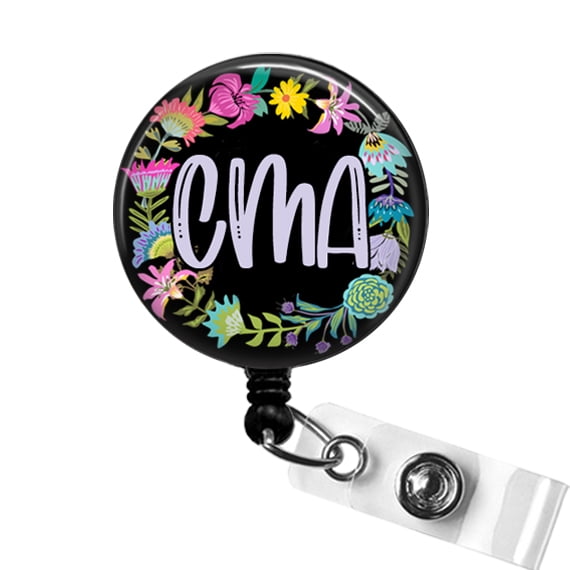 CMA Badge Reel – Certified Medical Assistant ID Clip, Nursing School or Graduation Gift for CMAs | Scrapheart