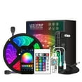 thumbnail image 1 of Tira de luces LED RGB Wi-Fi 32.8ft 300 LED con control remoto IR y controlador Wi-Fi Aplicación inte Meterk 5m, 1 of 1