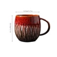 thumbnail image 3 of AUNVITO Ceramic 600ml Large Capacity Breakfast Cup, Rustic Style Coffee Mug, High-Quality Morning Beverage Holder, 3 of 5
