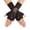 Black, variant on Women Short Lace Glove Fingerless Sunblock Wrist Gloves Gothic