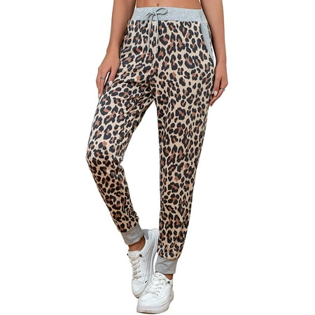 

JuneFish Women s Comfy Pajama Pants Drawstring Wide Leg Lounge Palazzo Pants Casual Stretch Floral Print Pants