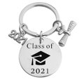 thumbnail image 1 of Porte-clés de Graduation en Acier Inoxydable Charme Cadeau de Graduation pour Diplômés, 1 of 10