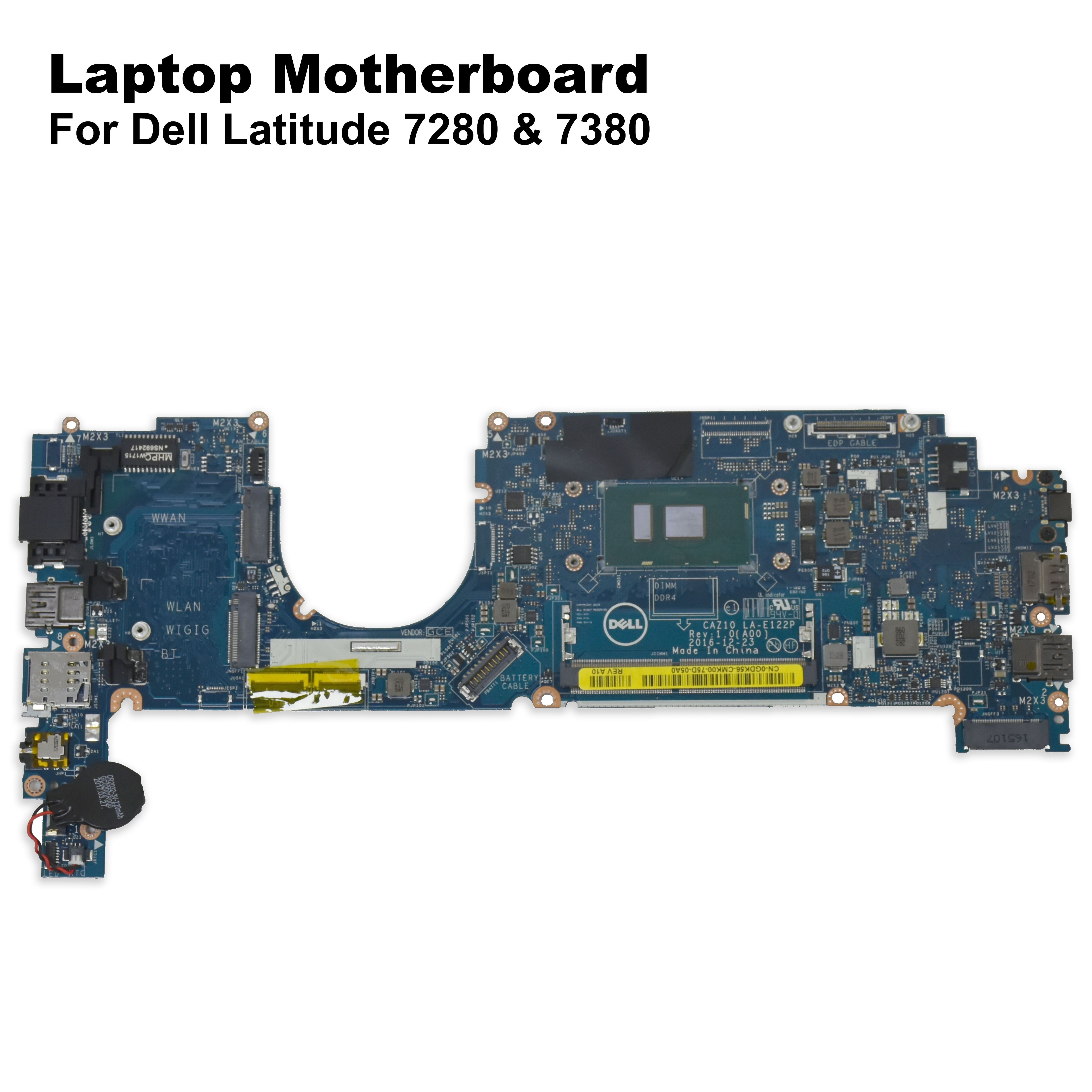 Pre-Owned Dell Latitude 7280 7380 Motherboard with i5-7300U & DDR4 – GDK56