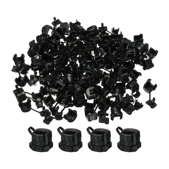 100pcs 3-4.5mm Strain Relief Cord Connector Cable Bushing Boot Sleeve for Electric Cable Cord Insulation, 5P-4