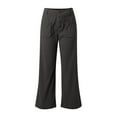 thumbnail image 4 of Girls Corduroy Wide Leg Pants with Pockets Vintage Baggy Pants High Waist Casual Pants for Girls Black Uniform Pants Kids Clothes for Girls 7-8 Years, 4 of 7