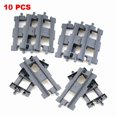 thumbnail image 1 of Rail Transport Big Size Building Blocks Creative Track Accessories Assemble Toys For Children Bricks Compatible City Train Set 10pcs Straight track, 1 of 6