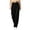*Black, variant on VBVC Women's Crossover V-Waist Wide Leg Pants , High Waisted Seam Front Trousers For Women , Ladies' Yoga Workwear Bottoms with Pockets, Black , S-2XL